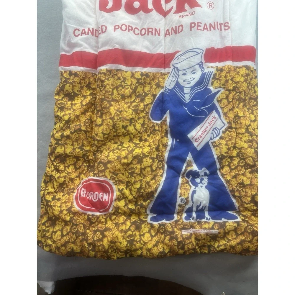 Vintage Cracker Jack Sleeping Bag Very Rare Collectable Vtg Warm Lined